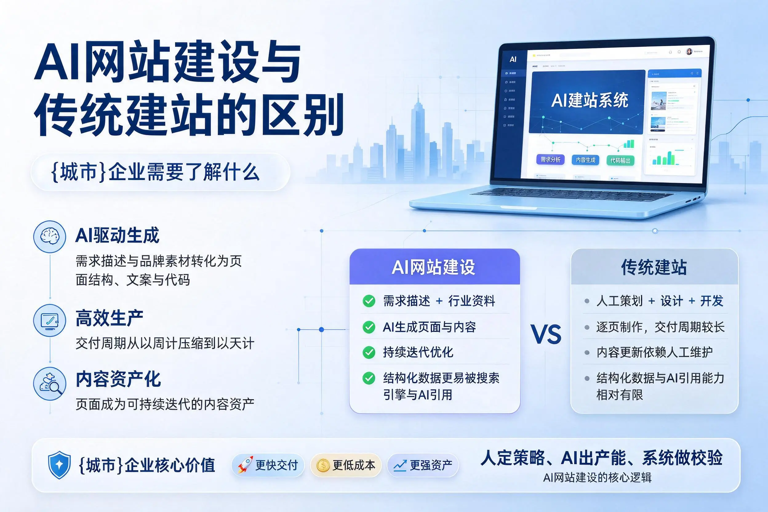 AI网站建设与传统建站的区别,大兴安岭企业需要了解什么