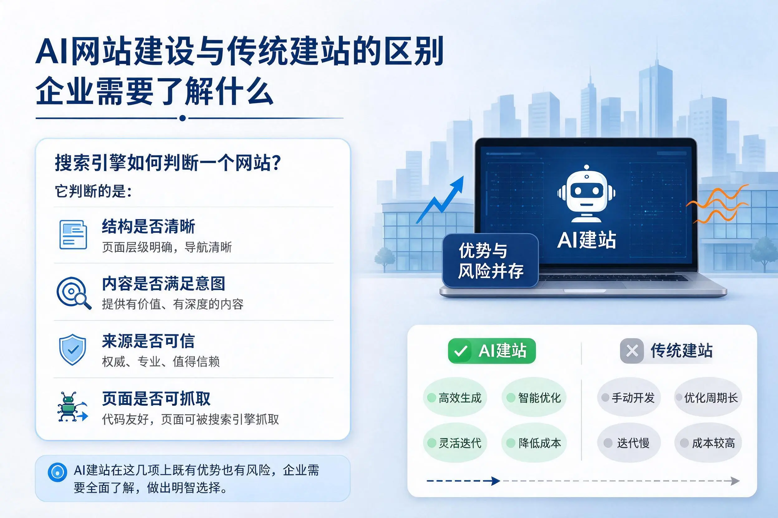 AI网站建设与传统建站的区别,大兴安岭企业需要了解什么